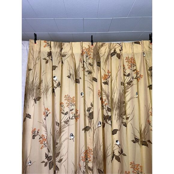 Vintage Curtain Set 1970s MCM - Picture 7 of 9